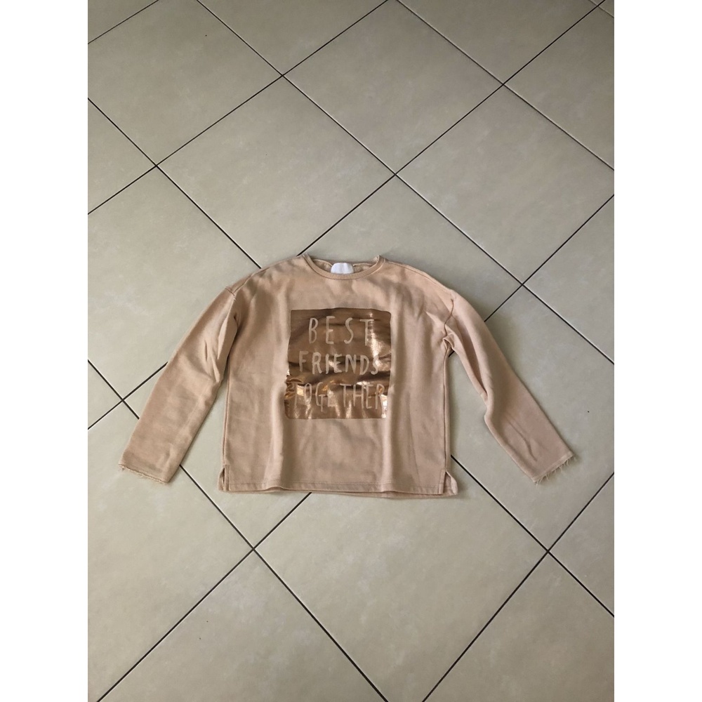 Sweatshirt Girls' Pink rose gold graphic
